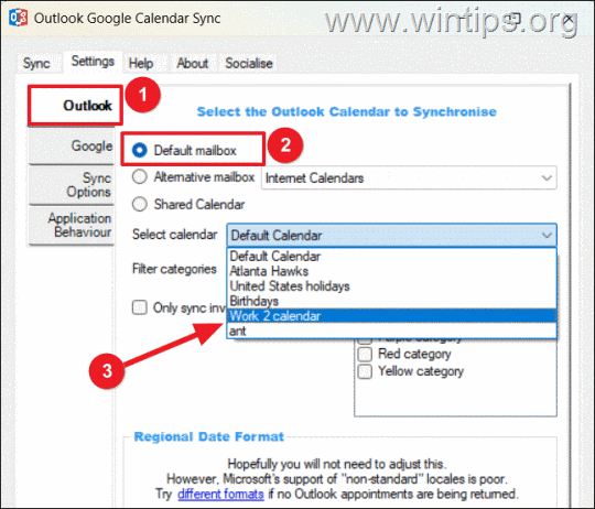 Outlook カレンダーを Google と同期する