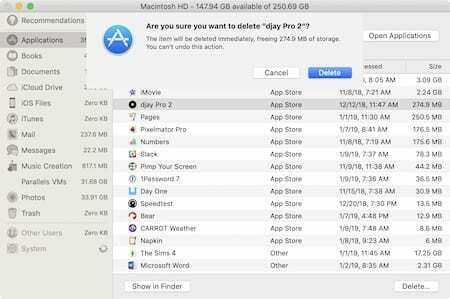 Usuń aplikację Mac