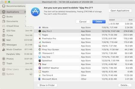 Izbrišite aplikaciju za Mac