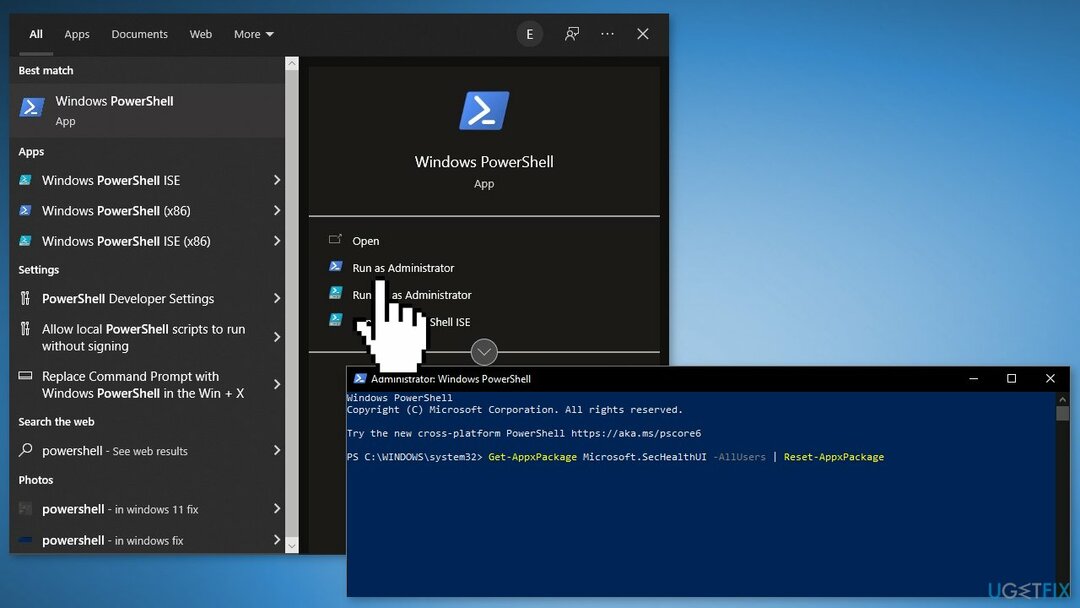 Führen Sie einen Powershell-Befehl aus