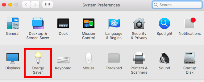 A Power Nap beállítása Mac rendszeren