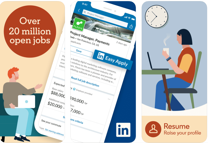 Linkedin - แอปโซเชียลมีเดียระดับมืออาชีพฟรีที่ดีที่สุด