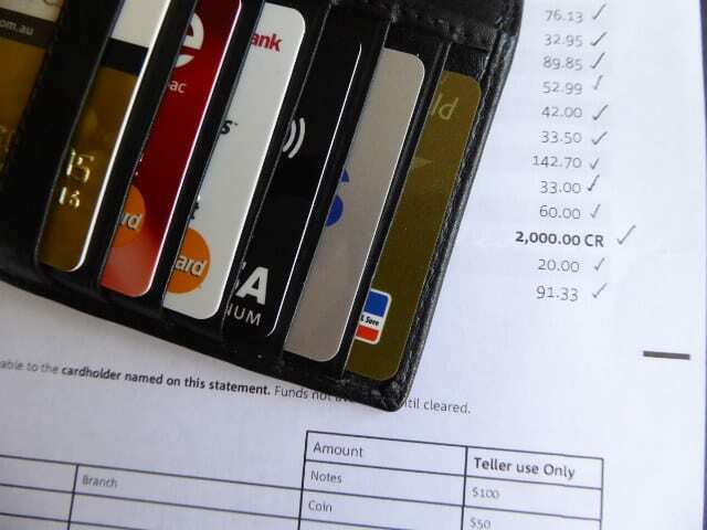 Kredito kortelės ir banko išrašas