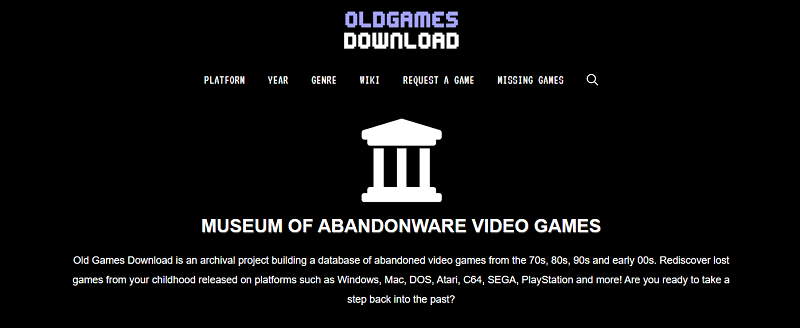 OldGames הורדה. Com