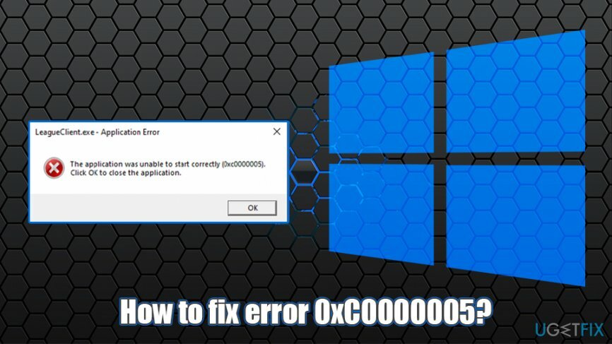 Perbaiki kesalahan Pelanggaran Akses 0xC0000005 di Windows