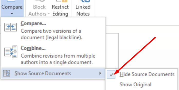 Microsoft Word ukrywa dokumenty źródłowe