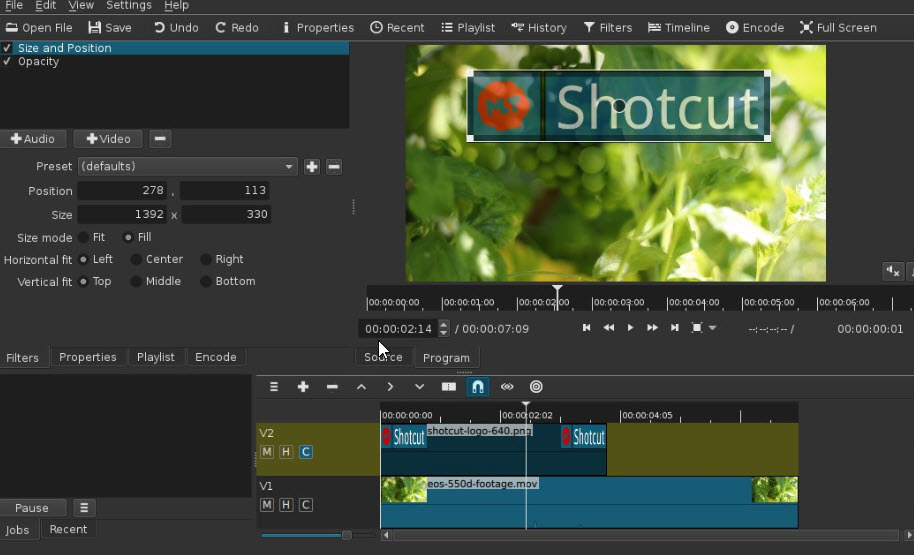 Beste kostenlose Videobearbeitungssoftware für Windows 11 Shotcut (Foto: Mit freundlicher Genehmigung von Shotcut)