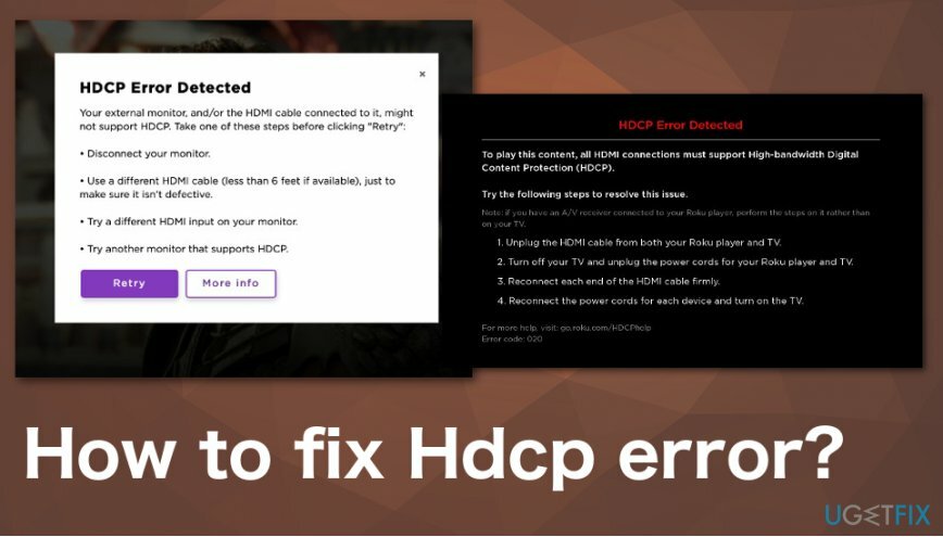 Kuinka korjata HDCP-virhe havaittu