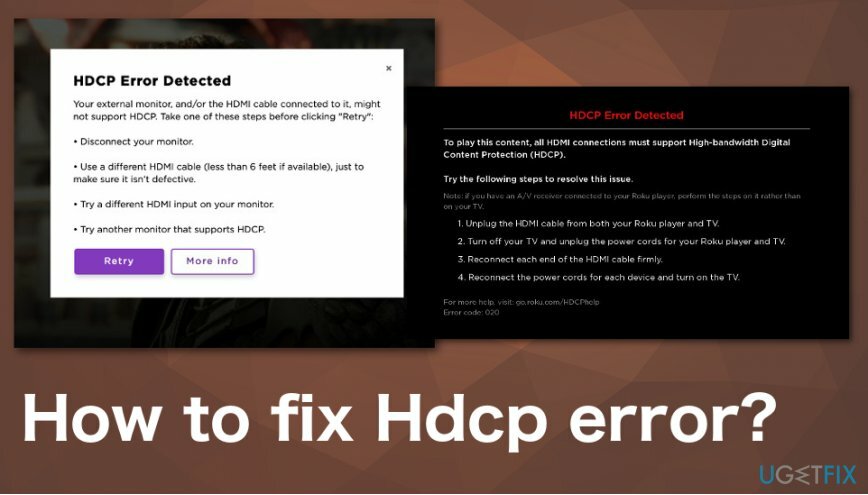 Ako opraviť zistenú chybu HDCP