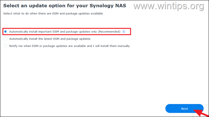 skonfiguruj Synology NAS
