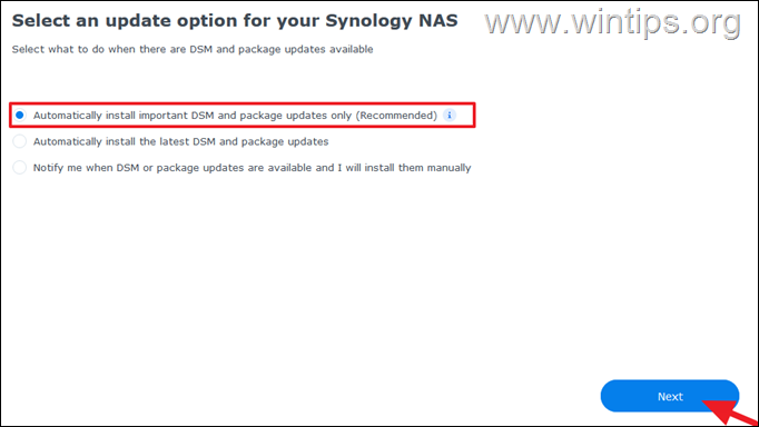 configurar synology nas