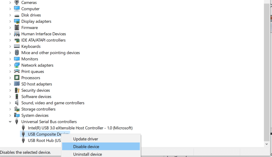 Nonaktifkan Port USB Menggunakan Device Manager