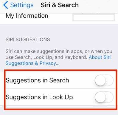 Jak vymazat historii vyhledávání Spotlight na iPhone