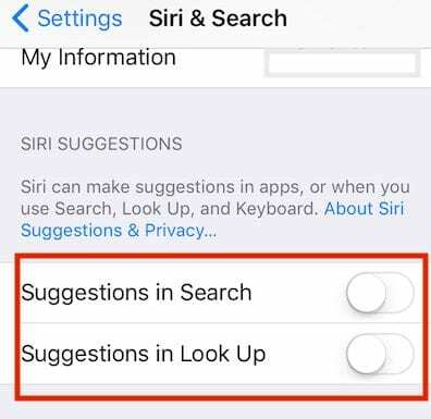 วิธีล้างประวัติการค้นหา Spotlight บน iPhone