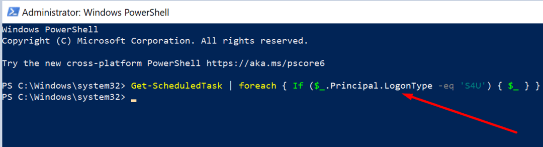 แสดงงานที่กำหนดเวลาไว้ powershell