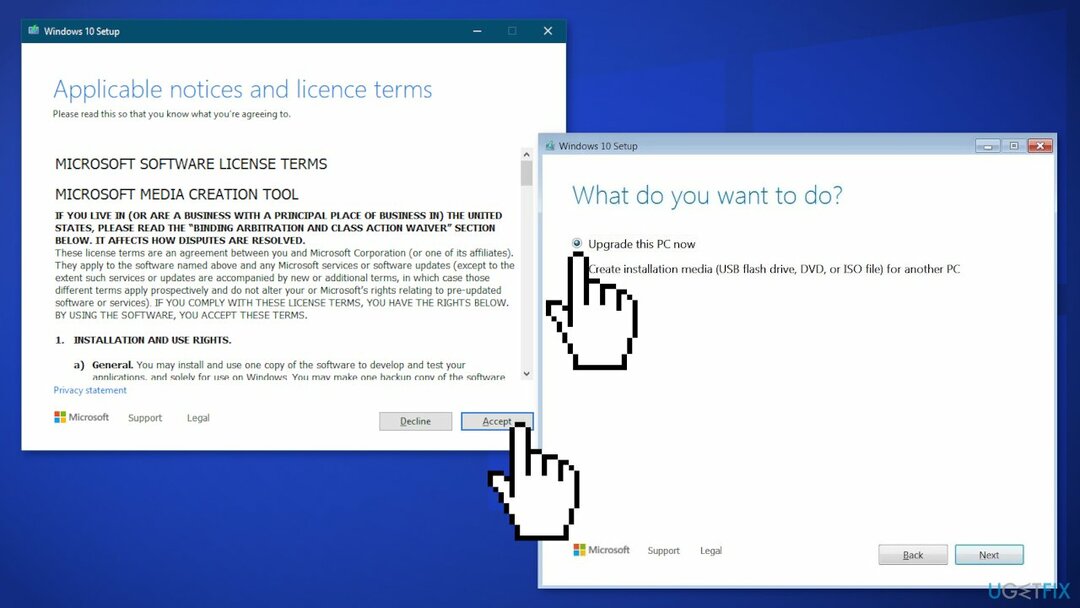השתמש בכלי יצירת מדיה כדי לעדכן את Windows2