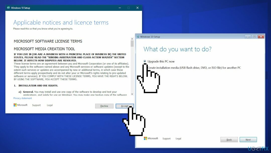 Use a ferramenta de criação de mídia para atualizar o Windows2