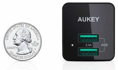 Aukey USB-wandoplader