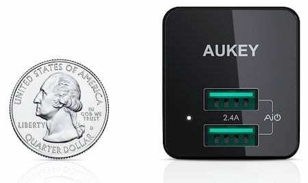 Aukey USB sienas lādētājs