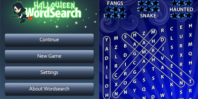 App per la ricerca di parole di Halloween