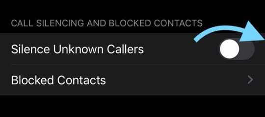 iOS 13 schaltet unbekannte Anrufer stumm