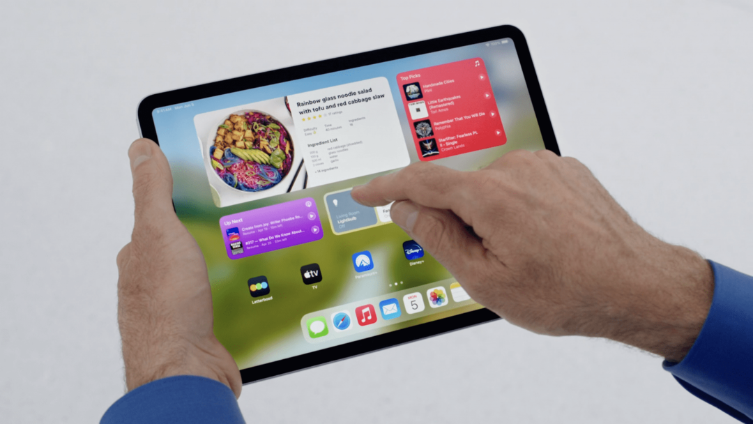 Toma de iPadOS 17