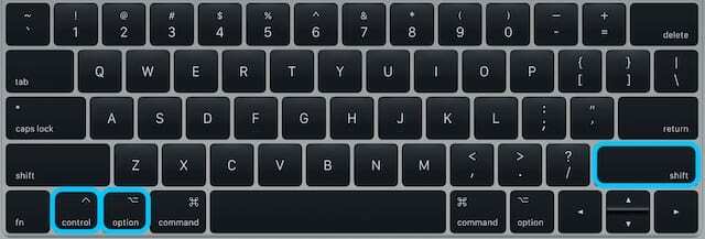 Zvýraznenie klávesnice SMC kláves.