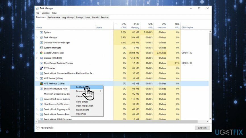 ERR_NAME_NOT_RESOLVED ปิดใช้งานซอฟต์แวร์ป้องกันไวรัส