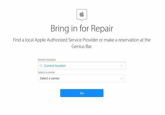Webová stránka podpory spoločnosti Apple prinesie na opravu