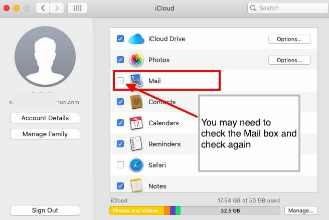 דואר לא עובד ב-macOS Mojave לאחר שדרוג 2FA
