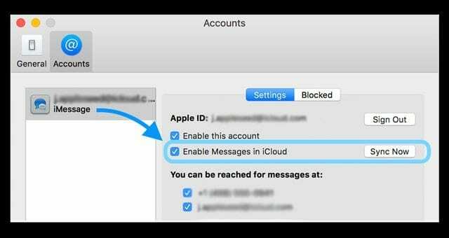 Hoe de berichten in de iCloud-synchronisatiefunctie te gebruiken