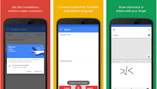 Android के लिए Google अनुवाद उपयोगिता ऐप्स 