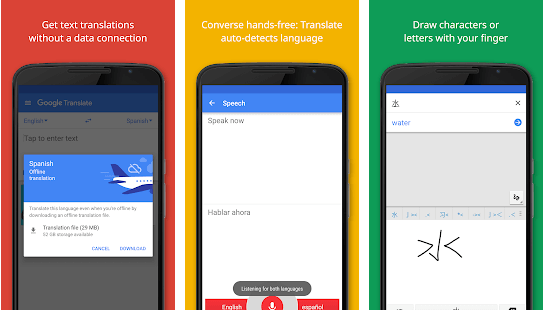 Помощни приложения Google Translate за Android 