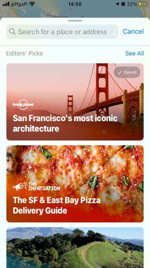 San Francisco Guides in Apple Maps