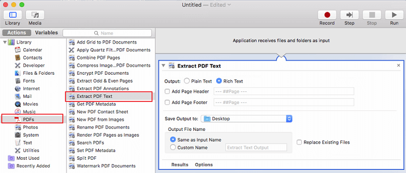 PDF-teksti eraldamine