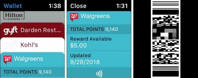 Apple Wallet på Apple Watch