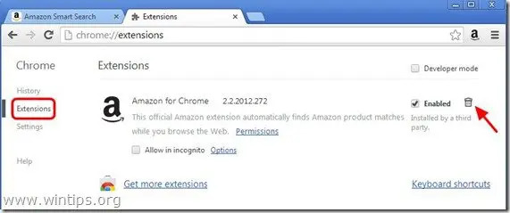 remove-amazon-extension