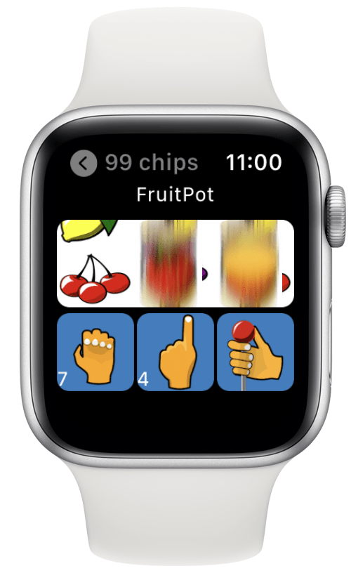 Игра на слот машина за Apple Watch