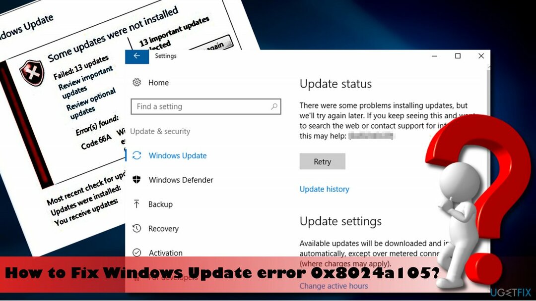 „Windows“ naujinimo 0x8024a105 klaidos taisymas