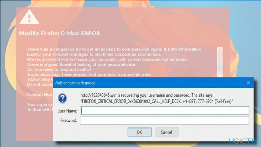 Correggi Mozilla Firefox Critical ERROR