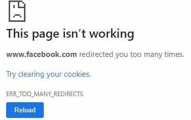 facebook-redirected-you-too-mnoho-krát-chyba