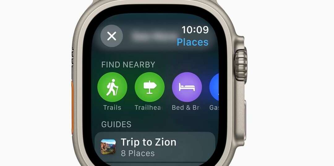 La función Trails y Trailheads en Apple Watch