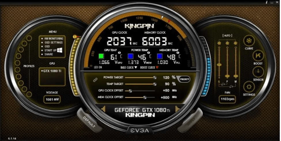 EVGA Precision X-Windows10に最適なGPUおよびCPUオーバークロックソフトウェア