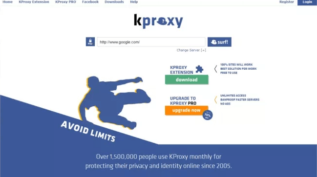 KProxy – najlepšie proxy servery pre Windows 10