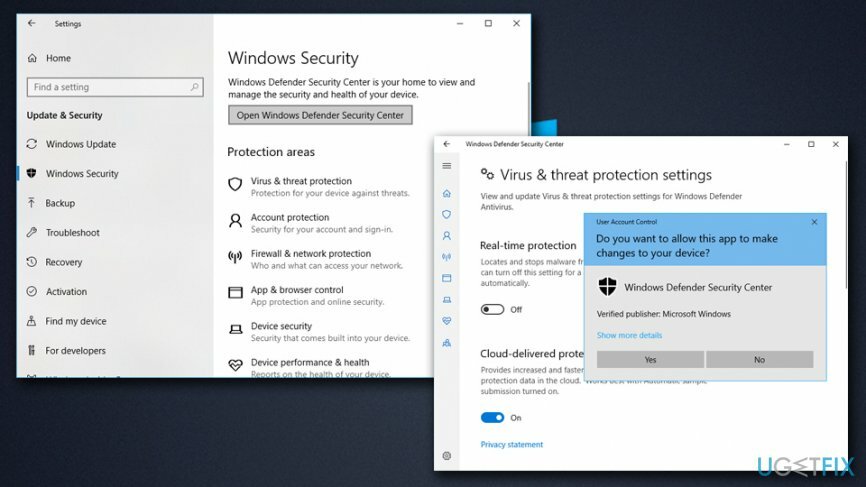 Disattiva Windows Defender