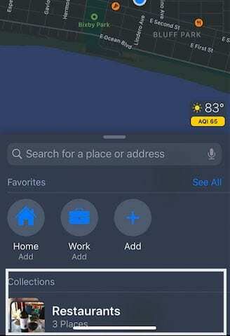 Колекції в Apple Maps iOS 13
