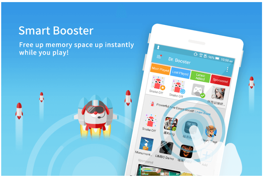 Dr. Booster - Най-доброто приложение за усилване на играта