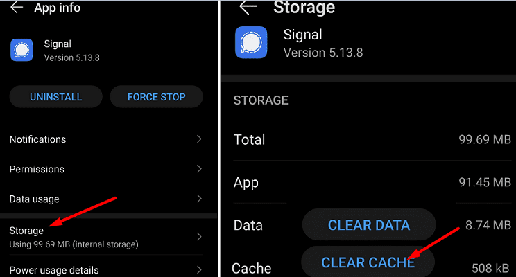 signaal-verwijder-app-cache