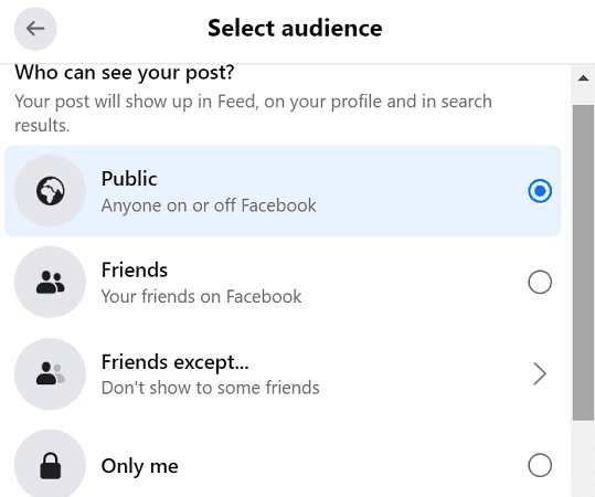 Facebook-post-audiencia-configuración de privacidad