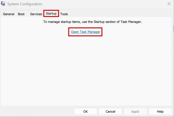 Öffnen Sie die Task-Manager-Option Windows 11